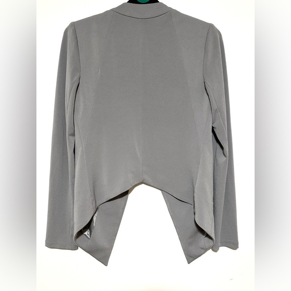 BCBGeneration Draped Blazer Grey Frost Small - Picture 2 of 3